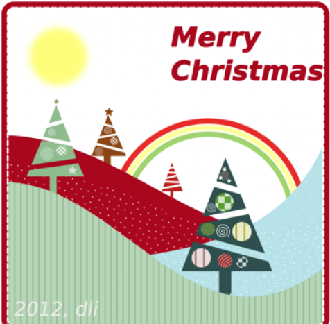Cards Clipart Christmas - Png Download (640x480), Png Download