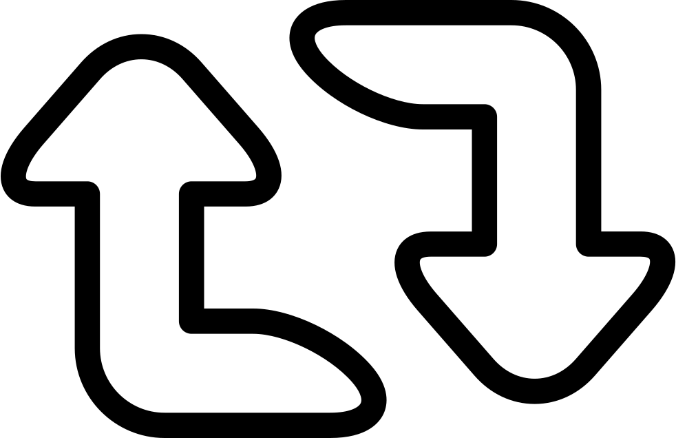 Refresh Curved Arrows Comments - Icon Clipart (982x636), Png Download