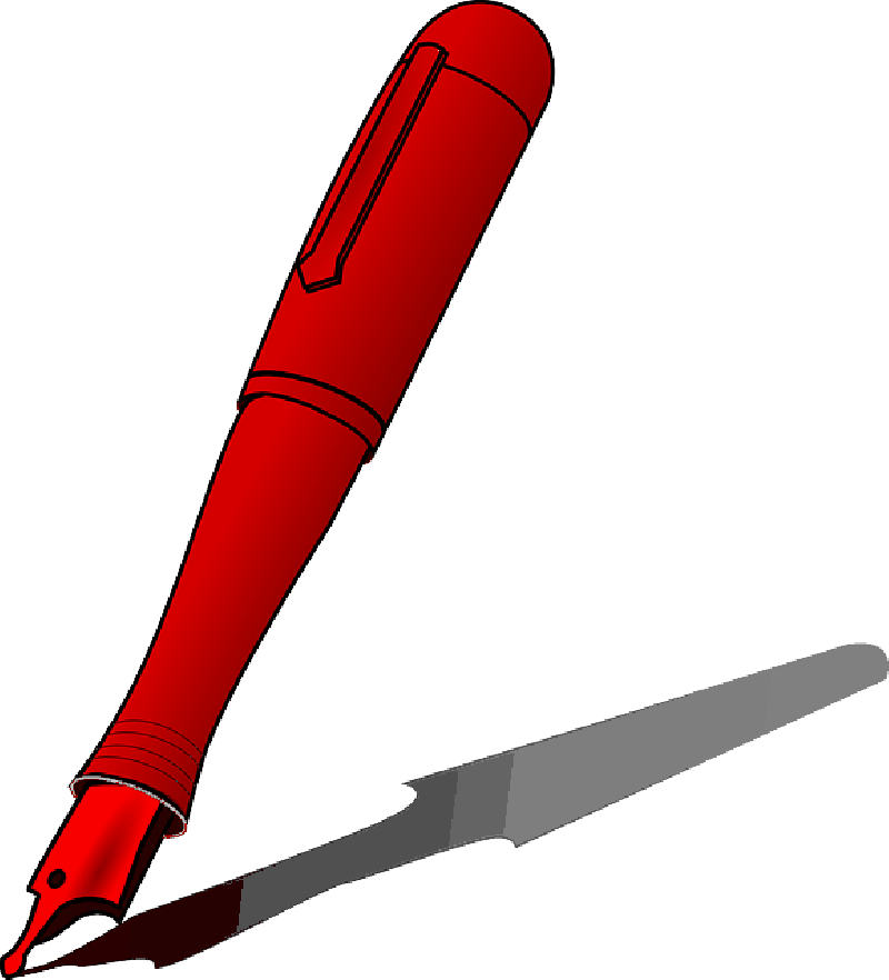 Paper And Pen Clipart , Png Download - Cartoon Image Of Pen Transparent Png (800x882), Png Download