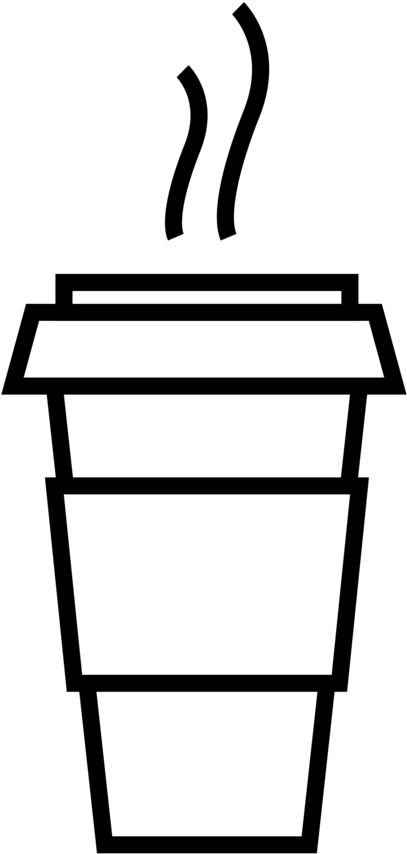 Fuel Cafe-01 - Cup Of Noodle Outline Clipart (1000x1000), Png Download
