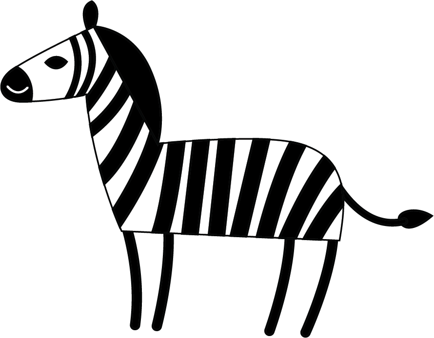 Zebra - Vetor Zebra Clipart (890x694), Png Download