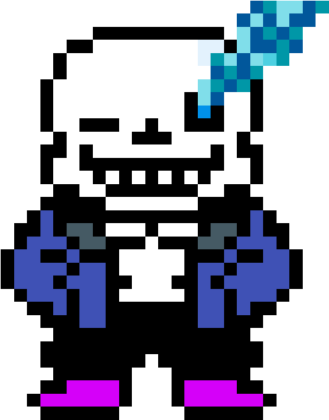 Random Image From User - Sans Pixel Art Clipart (592x592), Png Download