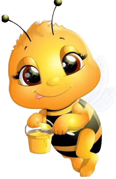 Schoney Sticker - Cartoon Bee Clipart - Png Download (476x729), Png Download