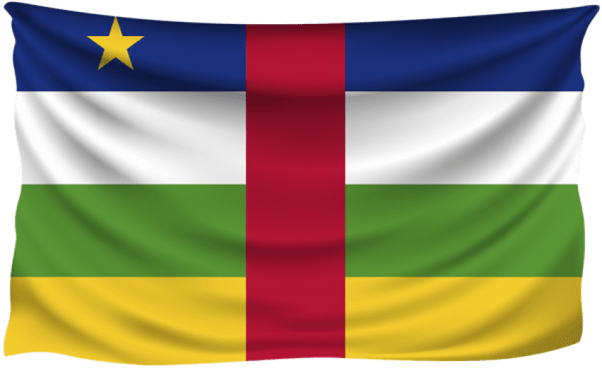 Download Central African Republic Wrinkled Flag Clipart - Flag Of The United States - Png Download (850x520), Png Download