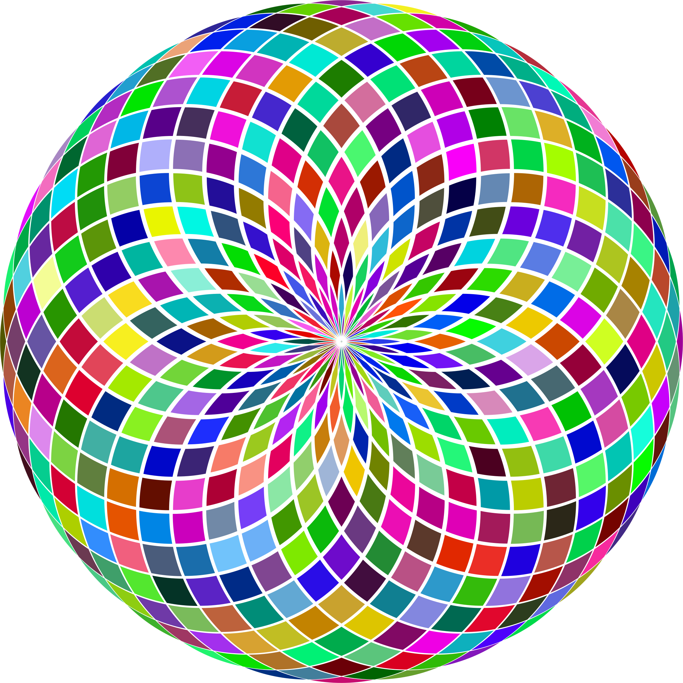 This Free Icons Png Design Of Prismatic Geodesic Sphere Clipart (2180x2180), Png Download