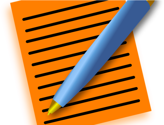 Notice Clipart Yellow Notepad - Clip Art - Png Download (640x480), Png Download