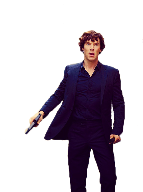 Sherlock Transparent Background - Benedict Cumberbatch Sherlock Png Clipart (500x750), Png Download