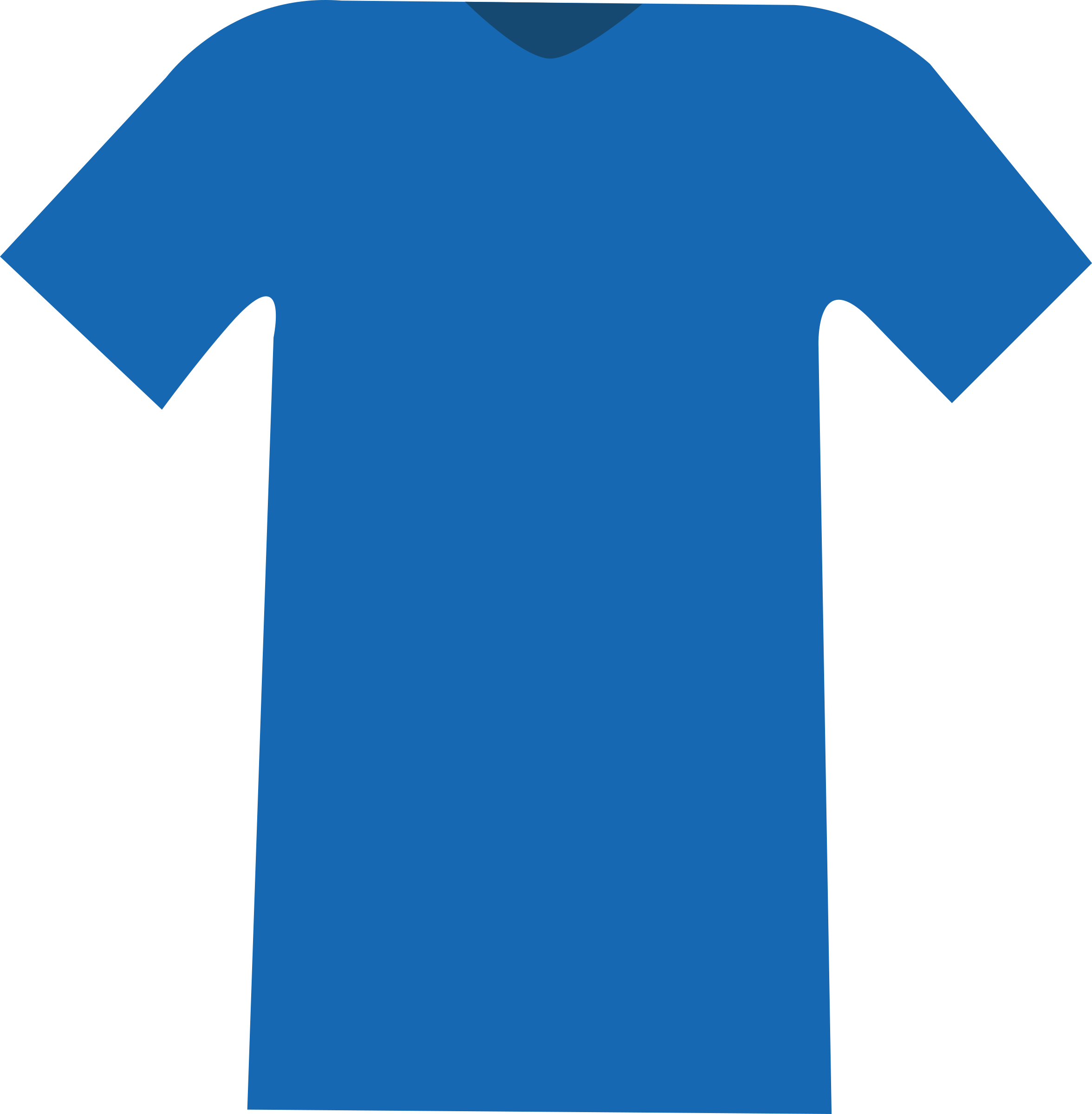 This Free Icons Png Design Of Basic Blue T-shirt Clipart (2352x2400), Png Download