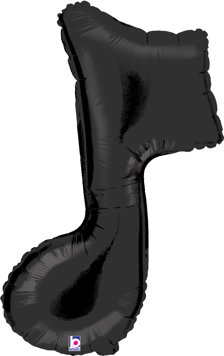 36" Music Note Single Balloons All American Balloons - Single Music Notes Clipart (817x1200), Png Download