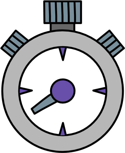 Stopwatch, Silver, Purple, Png Stopwatch - Circle Clipart (816x1056), Png Download