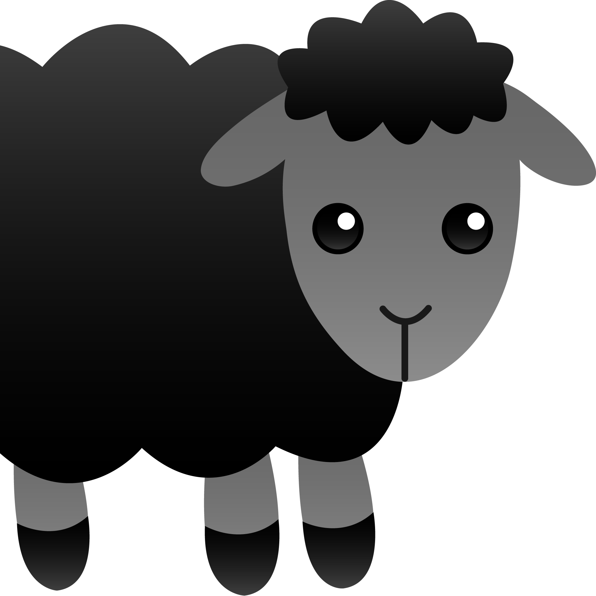 Black Sheep Casting - Clip Art Baa Baa Black Sheep - Png Download (2053x2051), Png Download