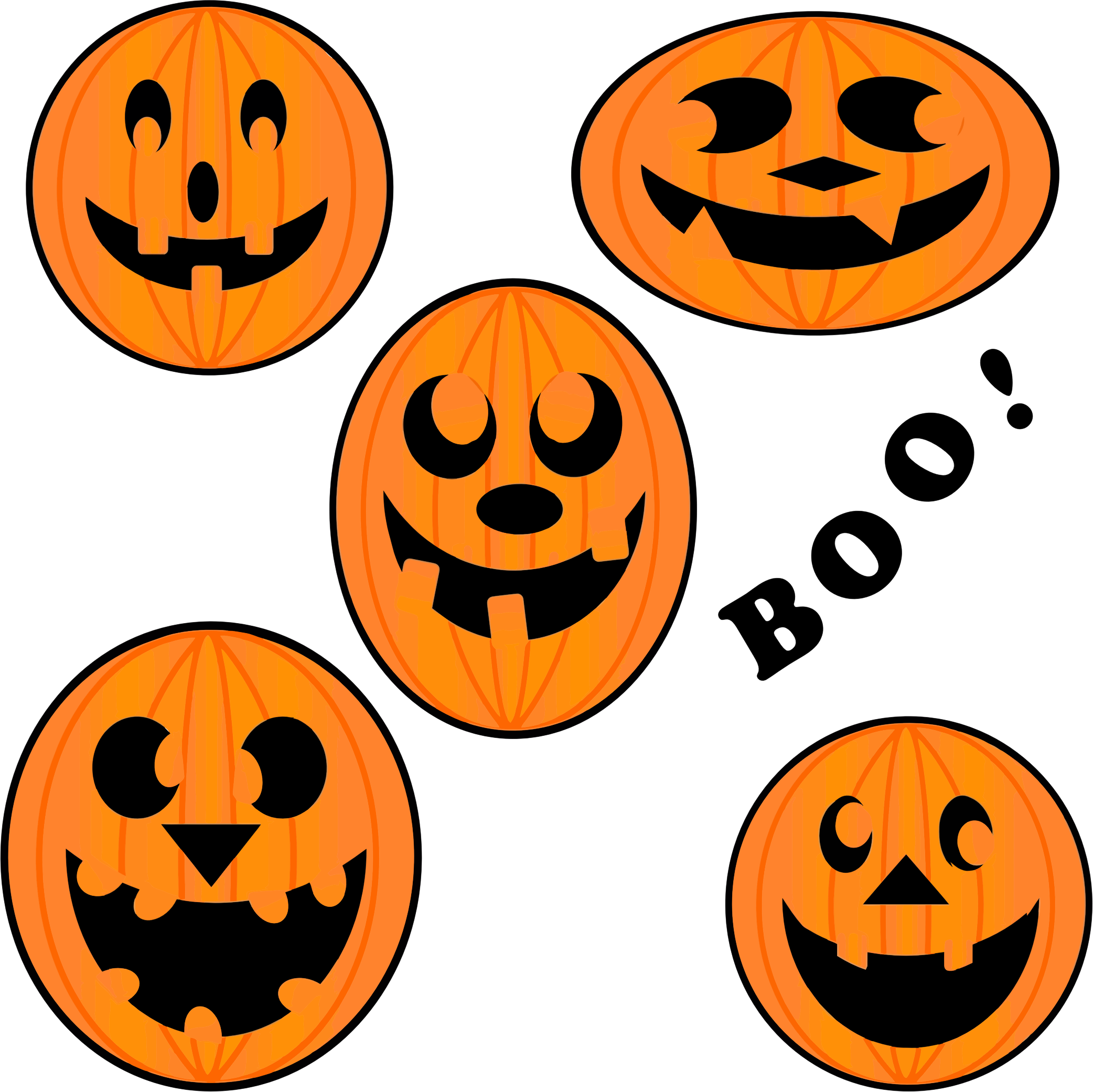 This Free Icons Png Design Of Halloween Jackolanterns Clipart (2084x2082), Png Download