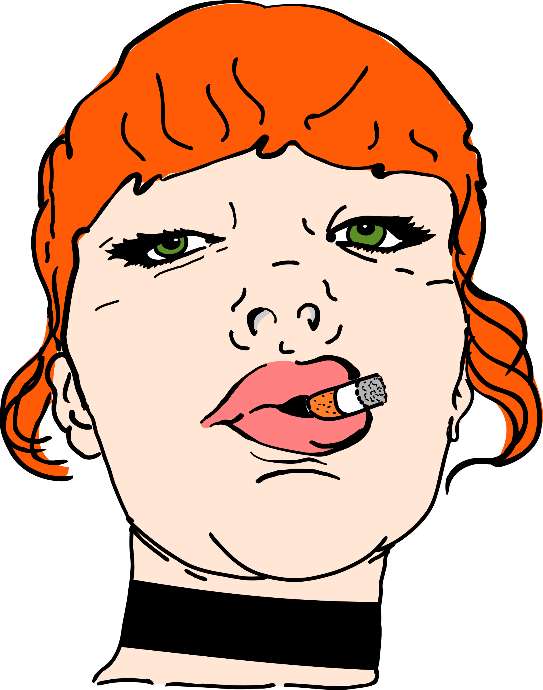 This Free Icons Png Design Of Girl Smoking Fetish Color Clipart (1887x2400), Png Download