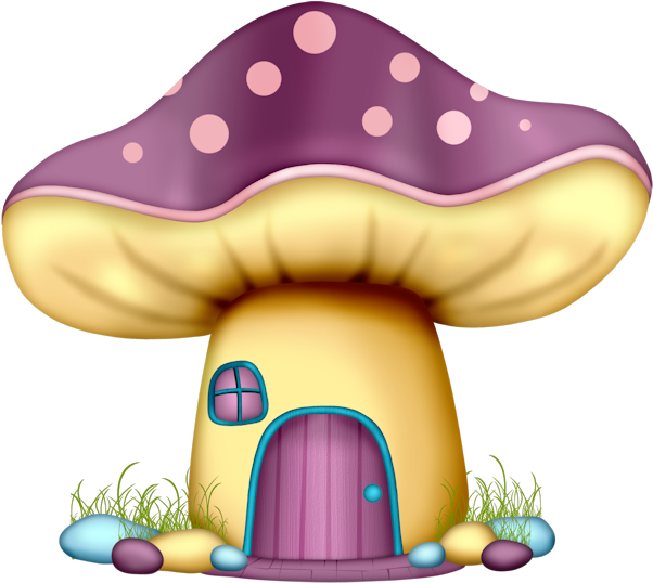 Фото, Автор ✿lili@ ✿ На Яндекс - Mushroom Fairy House Clipart - Png Download (602x538), Png Download