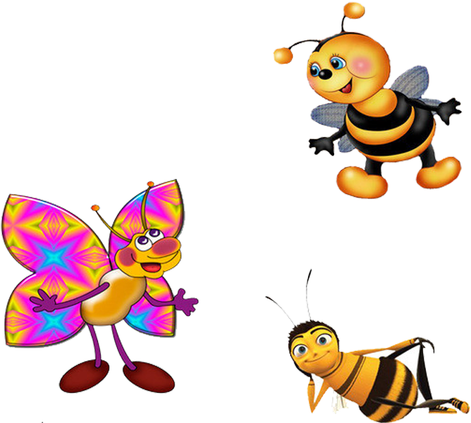Cute Little Cartoon Bee - Bee Movie Clipart (688x617), Png Download