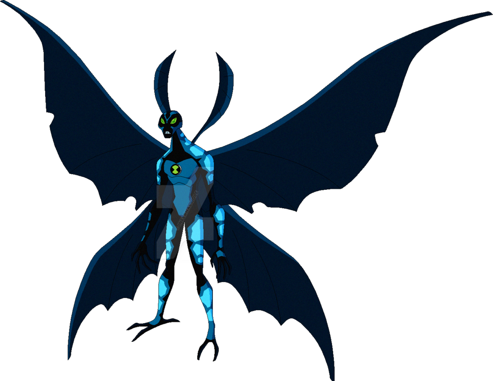 Big Chill - Ben 10 Alien Big Chill Clipart (1017x785), Png Download