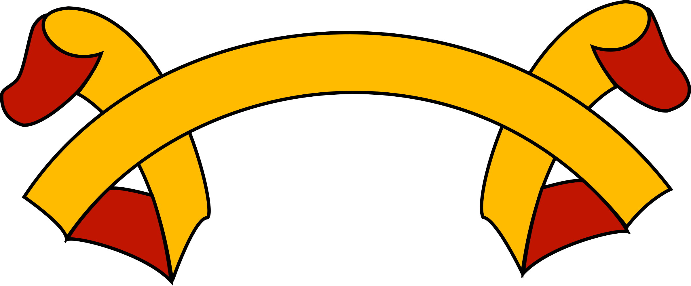 This Free Icons Png Design Of Banner 53 Clipart (2400x994), Png Download