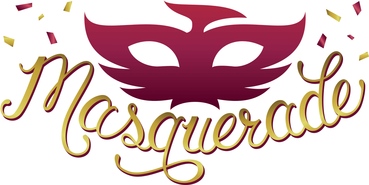 The Masquerade - Masquerade In Cursive Clipart (1249x686), Png Download