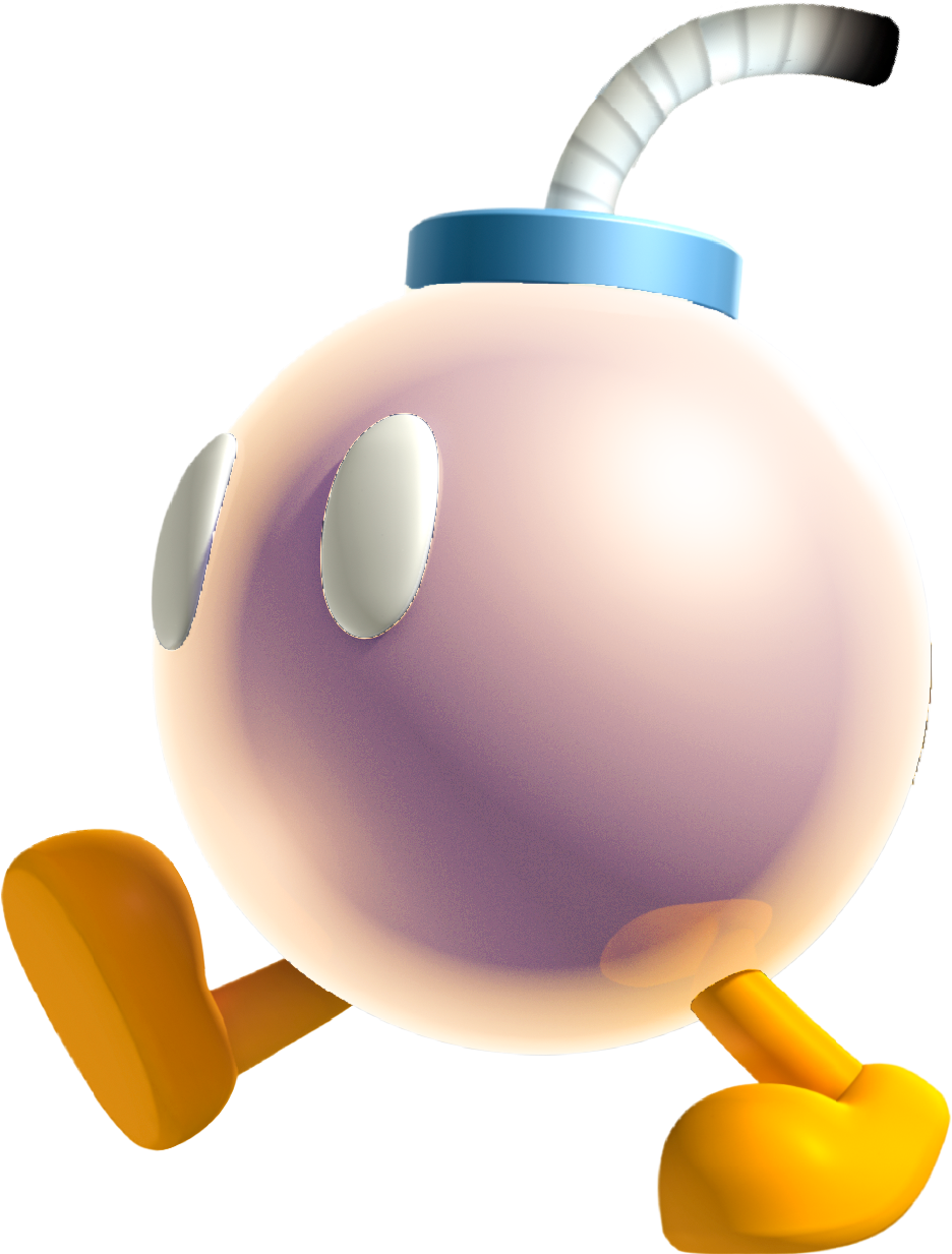 They Will Light Their Fuse When Waluigi Is Within Range - Fantendo Bob Omb Clipart (936x1233), Png Download