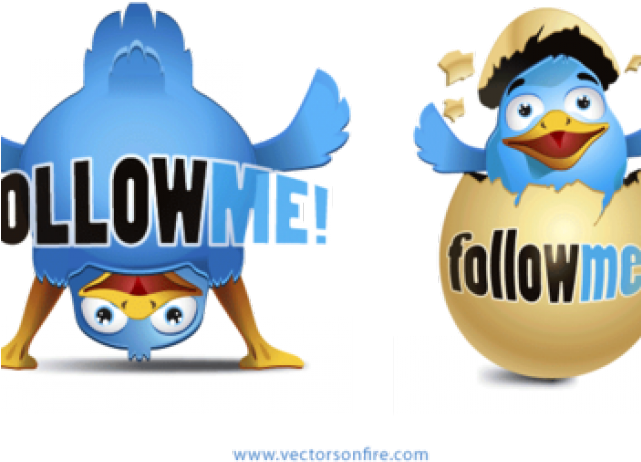 Twitter Clipart Happy Bird - Follow Me And Ill Follow You - Png Download (640x480), Png Download