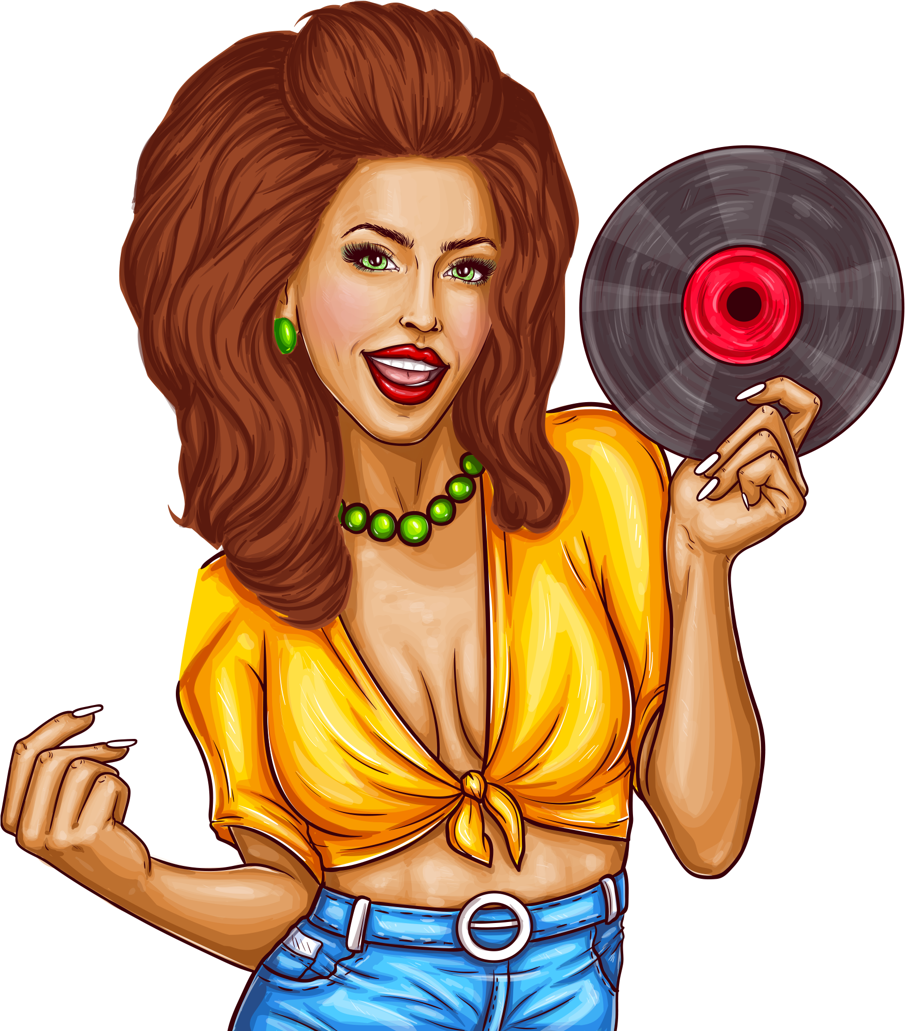 Download - Pop Art Disco Clipart (2048x2048), Png Download