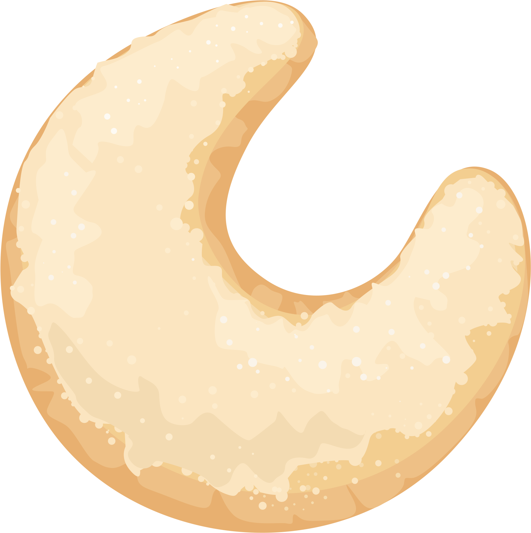 Sweet Moon With Cream Png Clipart Picture - Moon Transparent Png (1968x2016), Png Download