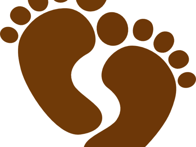 Footprint Clipart Camel - Baby Footprints Clip Arts - Png Download (640x480), Png Download