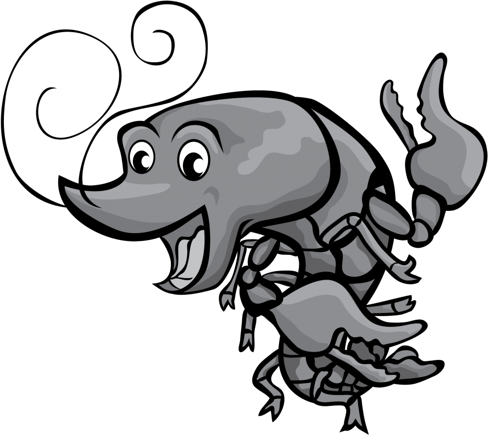 Cartoon Crawfish Clip Art Free Images Vector Boil Coloring - Vector Graphics - Png Download (1224x1224), Png Download