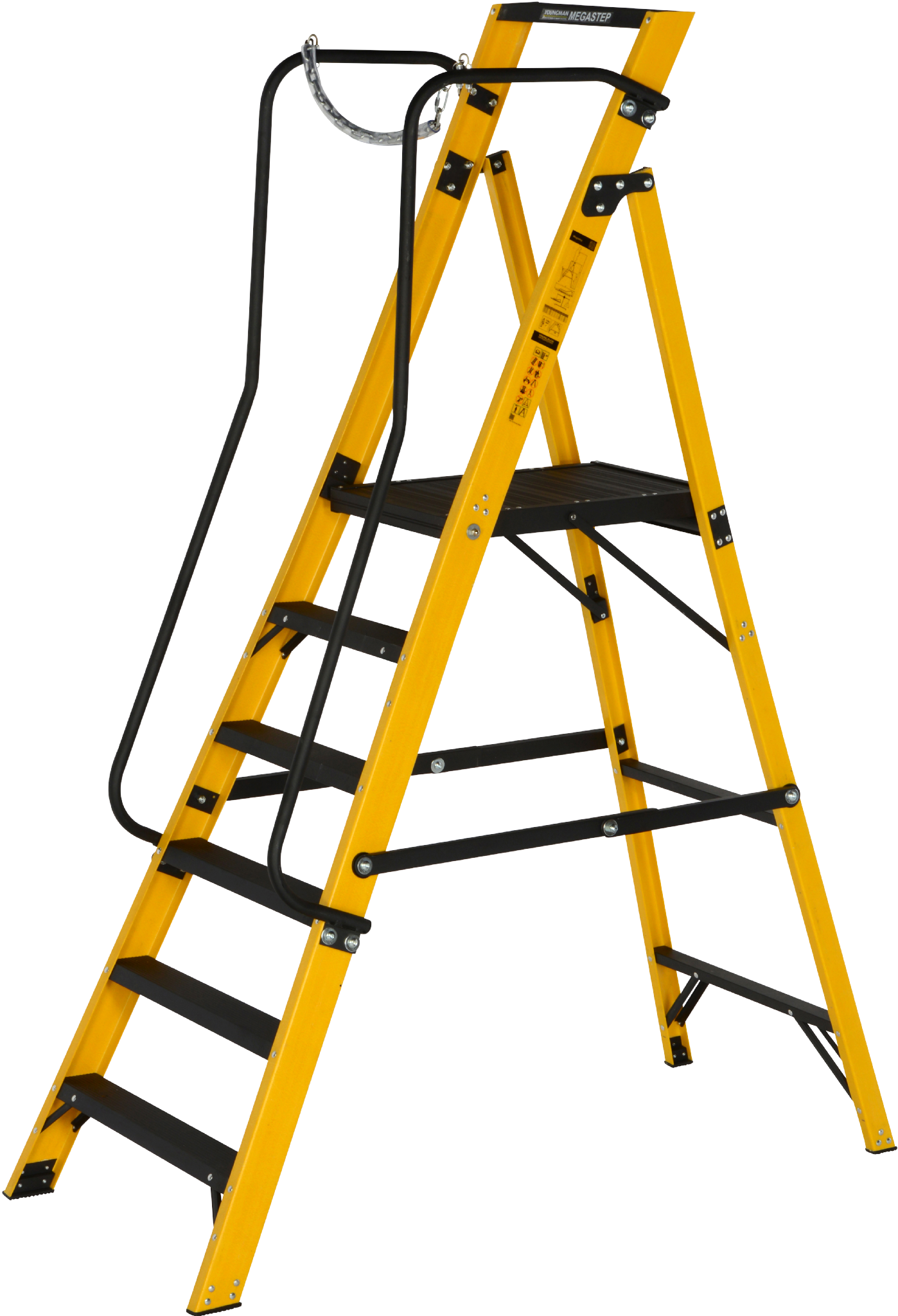 Platform Step Ladders With Handrails Clipart Full Size Clipart
