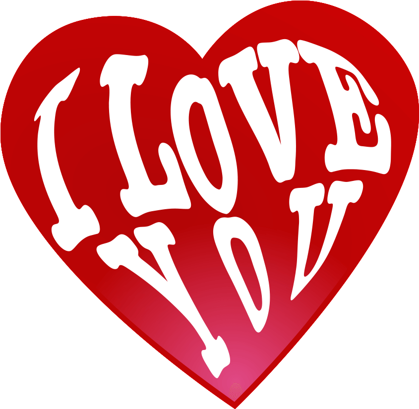 I Love You Png Heart Transparent - Heart Clipart (1000x824), Png Download