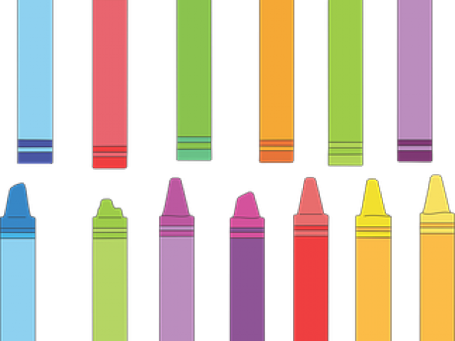 Crayon De Couleurs Dessin Clipart (640x480), Png Download