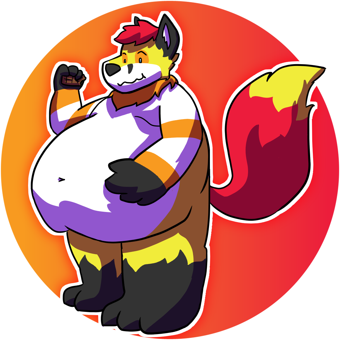 [t] Charr Is A Tubby Dude - Cartoon Clipart (1150x1150), Png Download