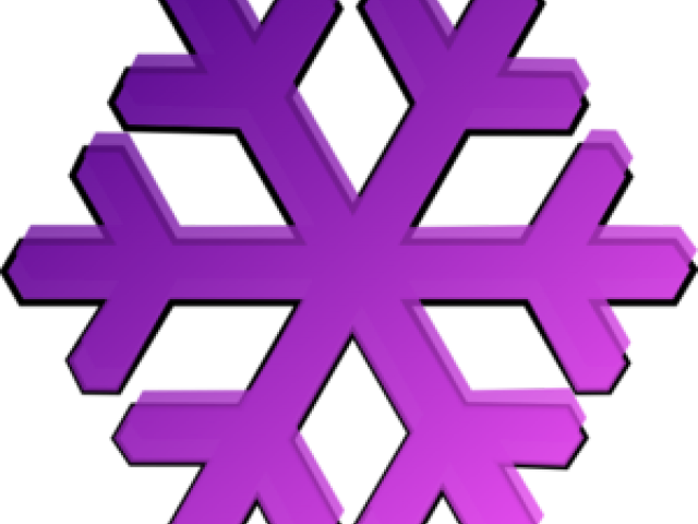 Transparent Background Clear Snowflake Clip Art - Png Download (640x480), Png Download