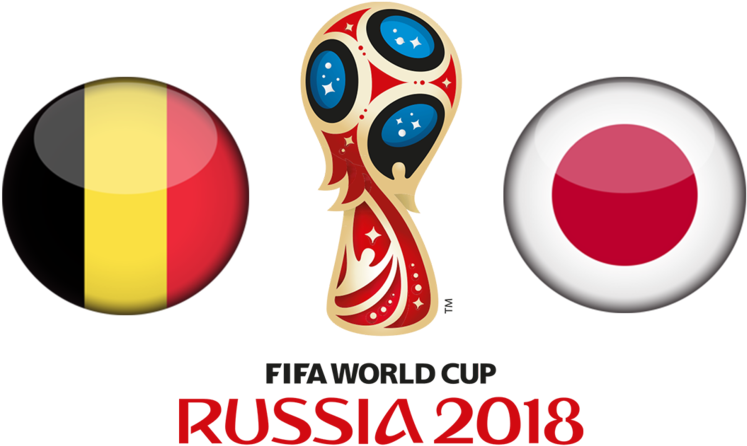 Fifa World Cup 2018 Belgium Vs Japan - Belgium Japan World Cup 2018 Clipart (800x530), Png Download