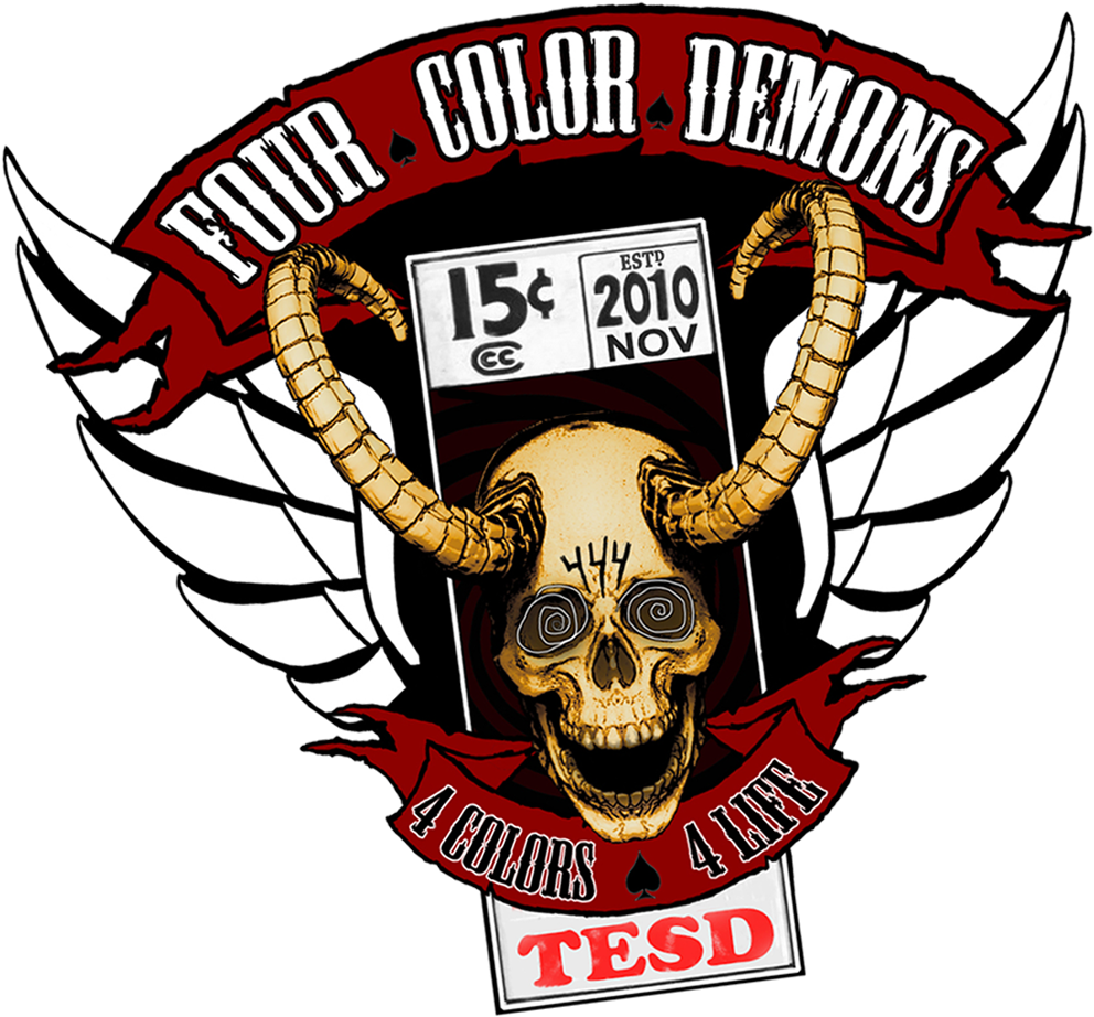 1000 X 1000 2 - 4 Color Demons Logo Clipart (1000x1000), Png Download