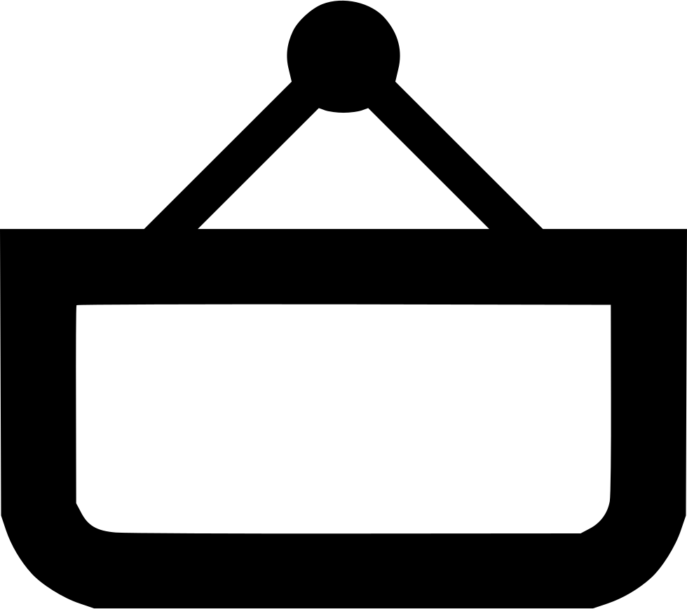 Empty Shopping Basket Comments - Sign Clipart (980x870), Png Download