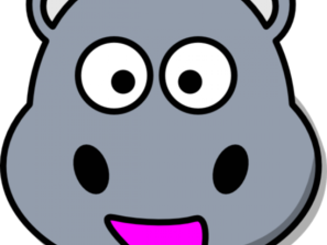 Cartoon Hippo Clipart (640x480), Png Download
