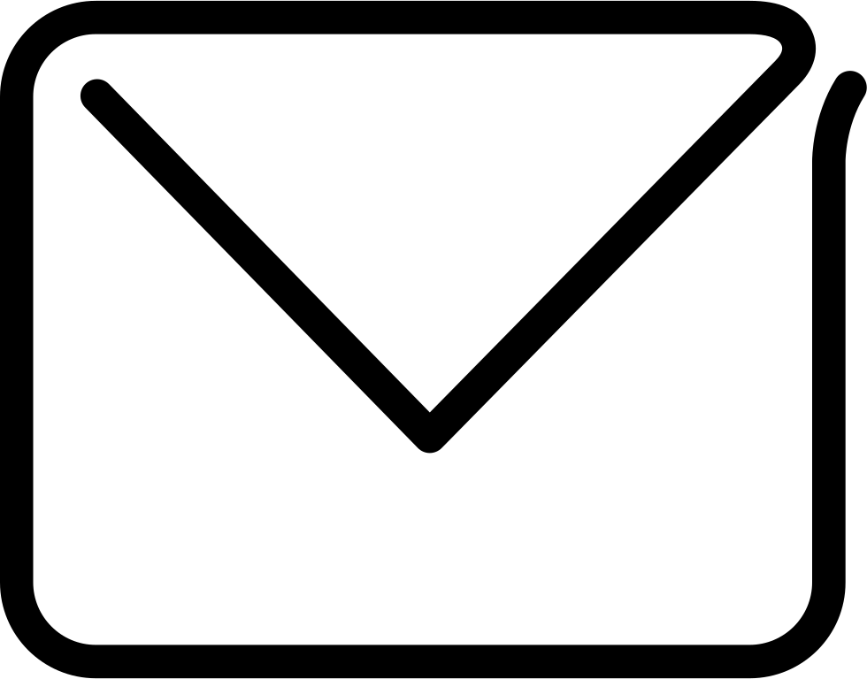 Png File Svg - Mail Symbol White Png Clipart (980x768), Png Download