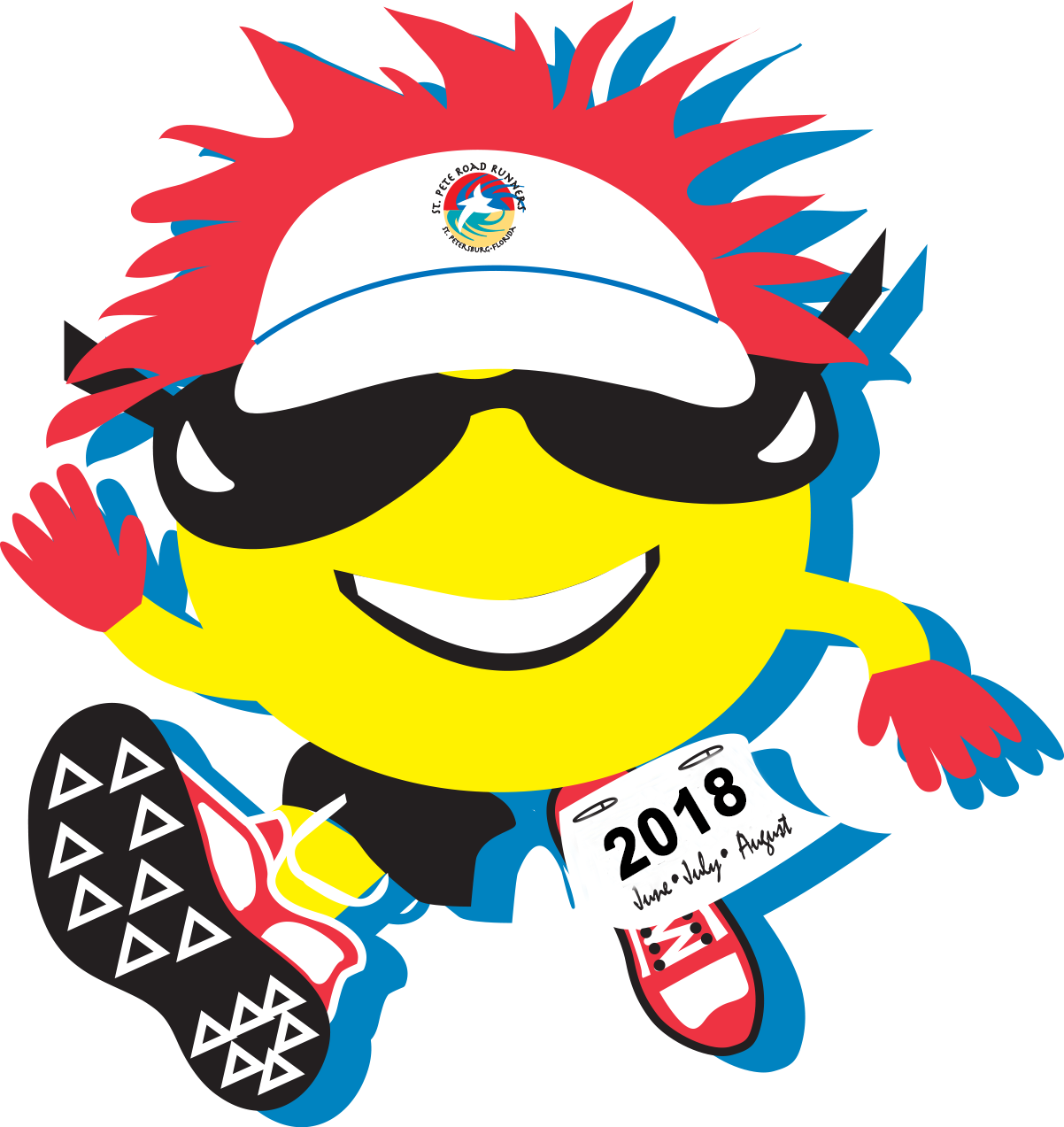 Pete Beach 5k Race - St. Petersburg Clipart (1202x1273), Png Download