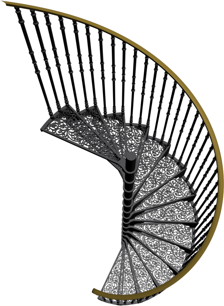 Spiral Staircase Spiral Staircase Spiral Staircase - Stairs Clipart (1000x1000), Png Download