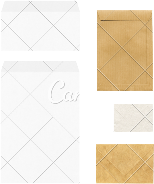 Envelopes Mockup Template Photos By Canva - Paper Clipart (696x800), Png Download