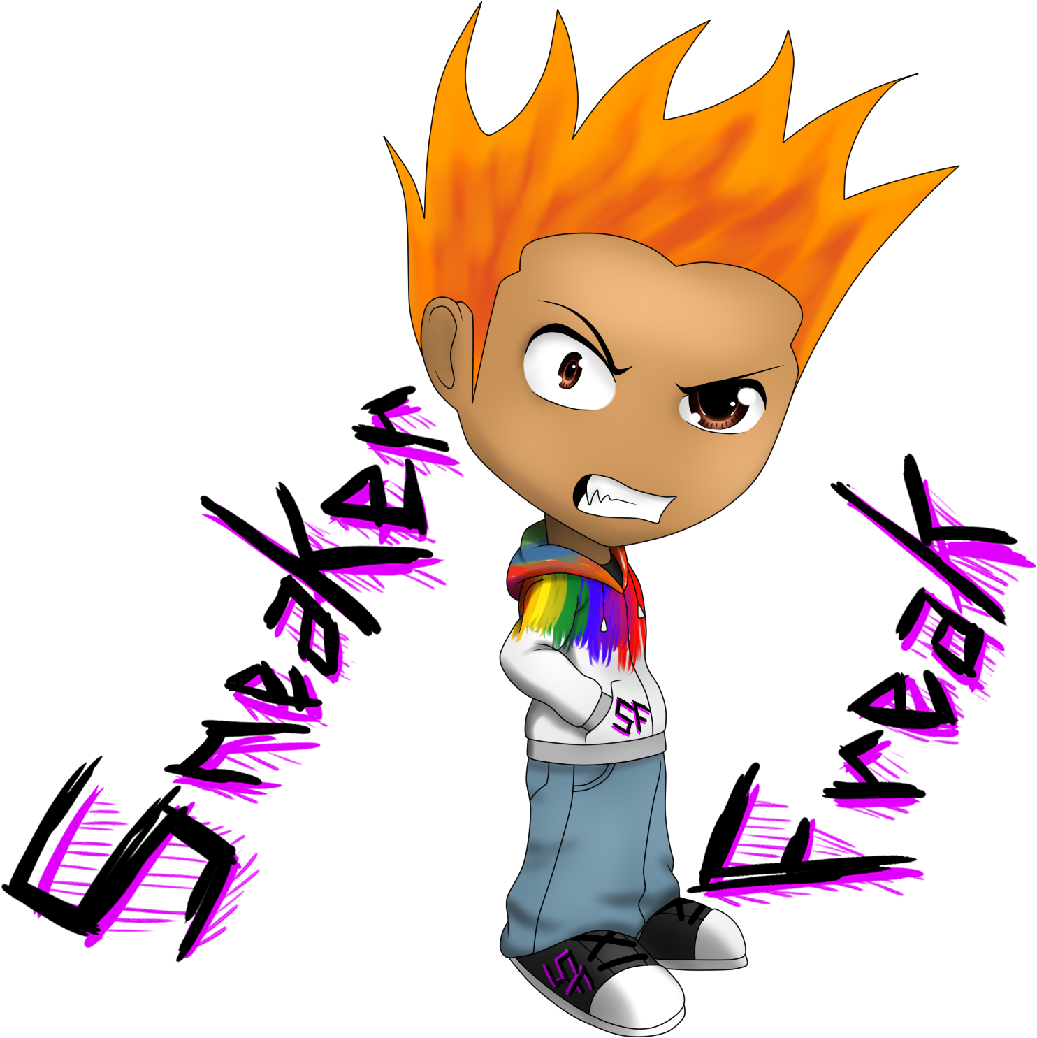 Sneaker-freak - Cartoon Clipart (1800x1580), Png Download