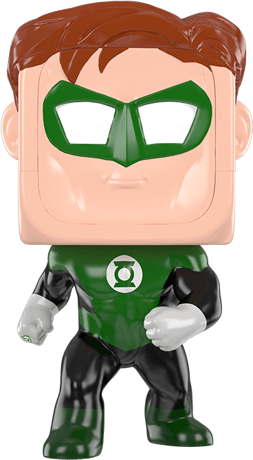 Headz Green Lantern - Figurine Clipart (440x728), Png Download
