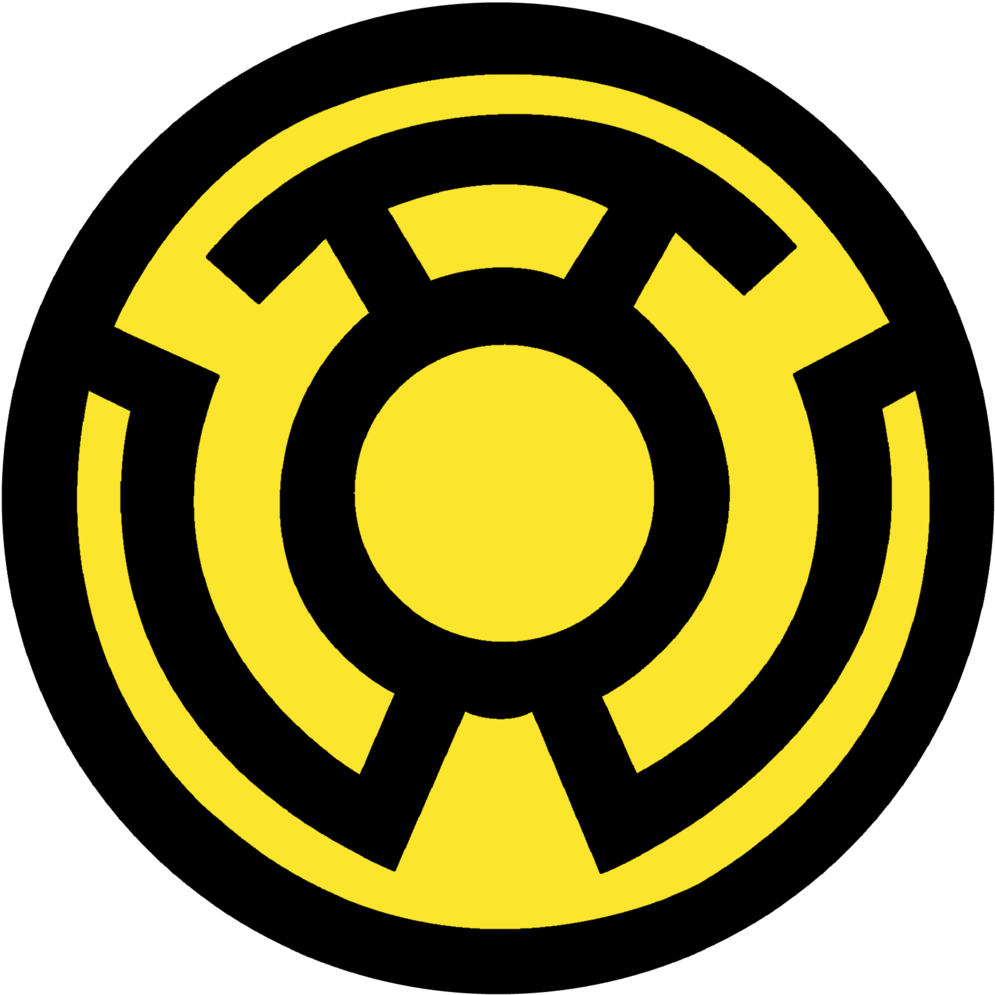 Yellow Lantern Wallpaper Wallpapersafari - Sinestro Corps Symbol Clipart (1024x1024), Png Download
