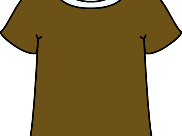 Brown Clipart Tshirt - Brown Shirt Clipart - Png Download (640x480), Png Download