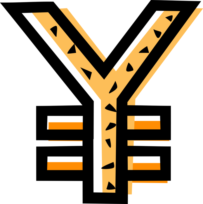 Vector Illustration Of Japanese Currency Yen Money Clipart (695x700), Png Download