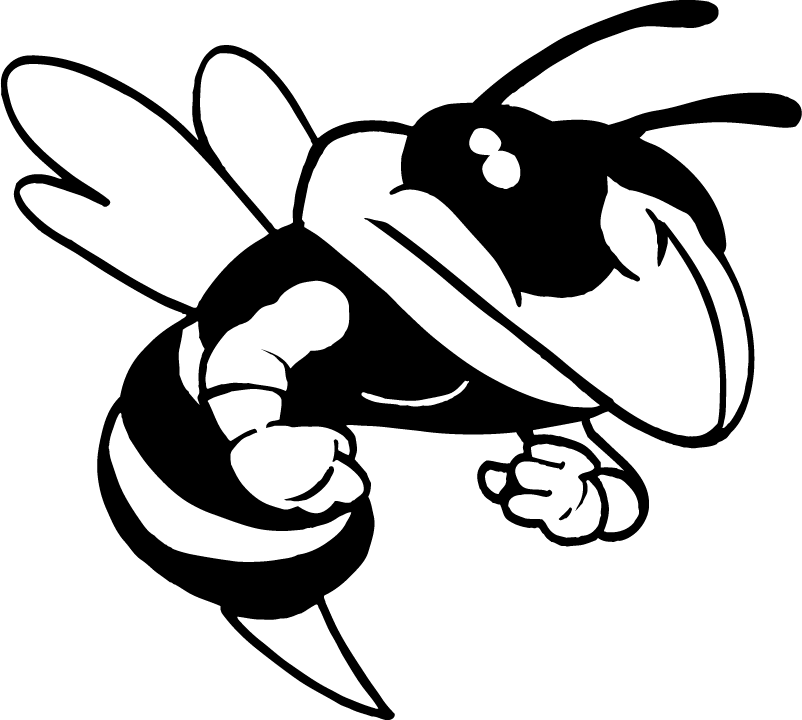 Ar5 Bee 03 Rq - Black And White Hornet Logo Clipart (802x720), Png Download