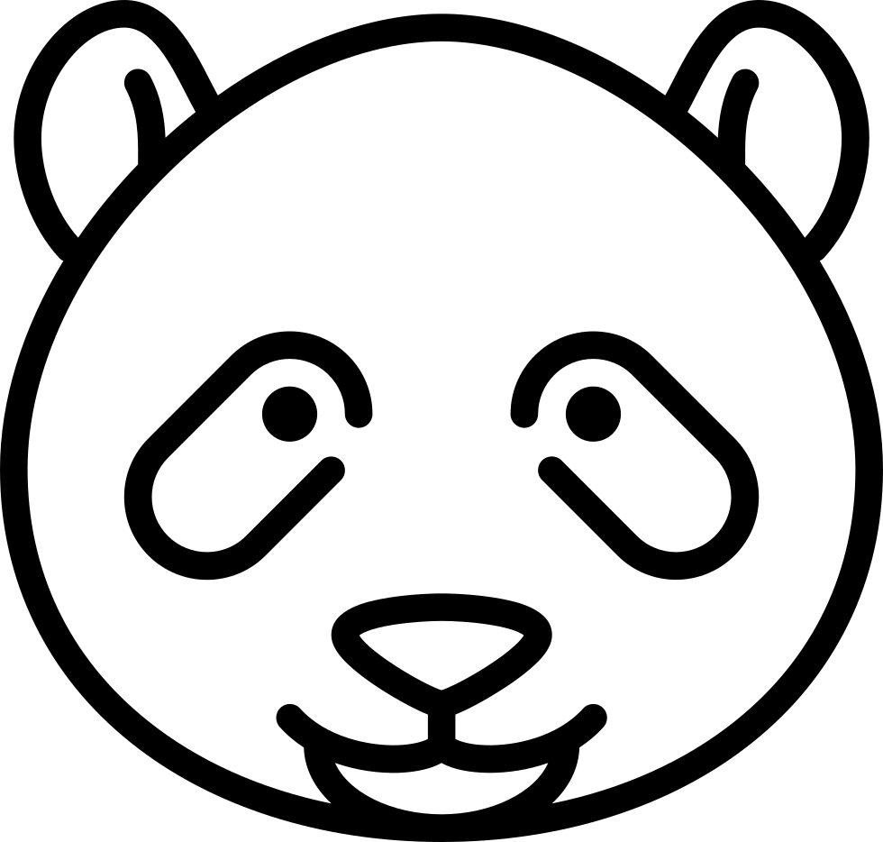 Svg Png Icon Free Download Onlinewebfonts Com - Giant Panda Clipart (980x934), Png Download