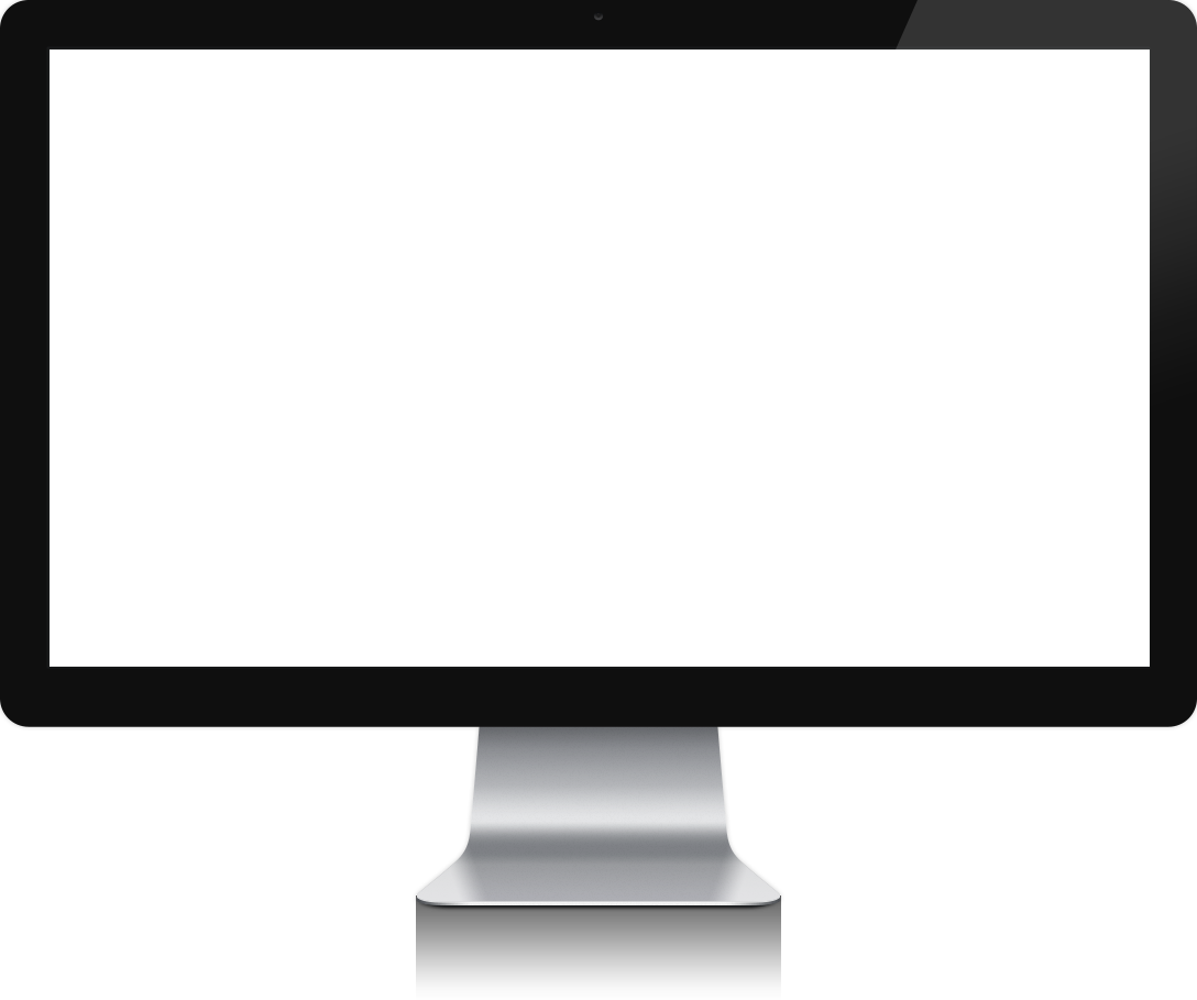 Download Computer Monitor With Shadow Computer Screen Border Clipart