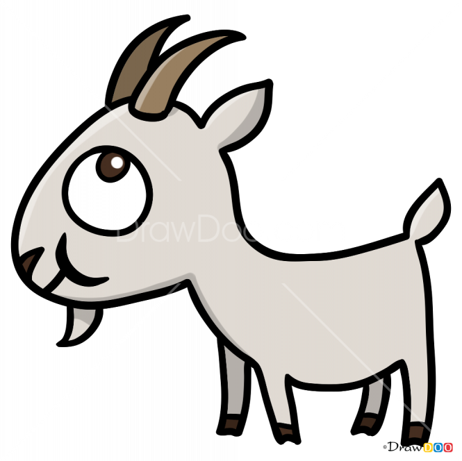 How To Draw Goat Clipart (665x664), Png Download